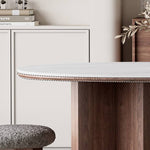 Elegant Grey Brown Oak Wood Chair with Comfortable Foam and Durable Polyester Upholstery hagst-820