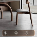 Elegant White Faux Leather Chair with Oak Wood Frame and Comfortable Foam Cushion - Brown and Grey Options Available hagst-821