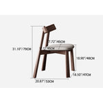 Elegant White Faux Leather Chair with Oak Wood Frame and Comfortable Foam Cushion - Brown and Grey Options Available hagst-821