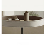 Stylish Synthetic Leather and Solid Wood Tea Table - Modern Accent for Your Living Room hakt-5149