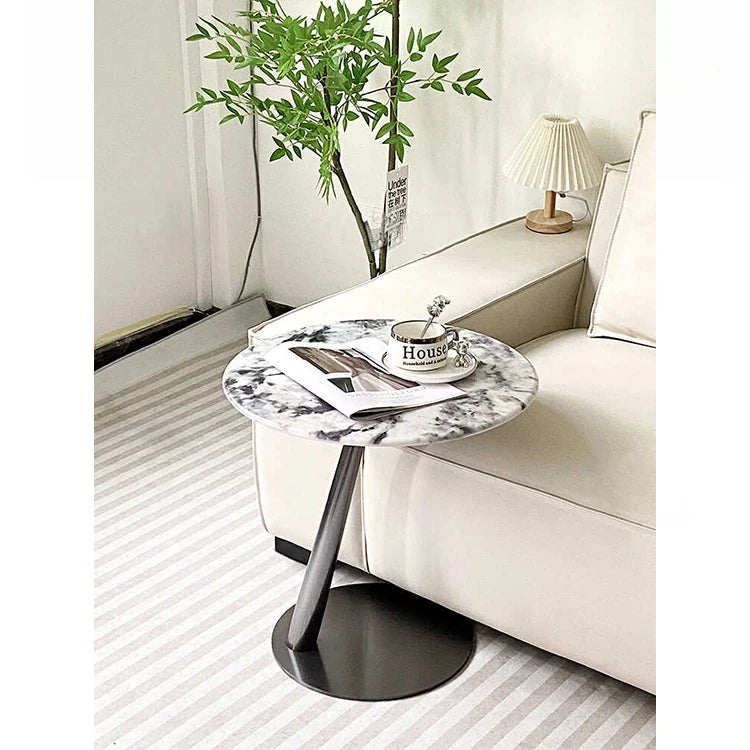 Stylish Stainless Steel & Tempered Glass Tea Table - Modern Accent for Living Room & Home Décor hakt-5150