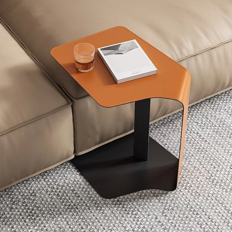 Stylish Synthetic Leather Tea Table - Modern Design for Living Room & Office Decor hakt-5151