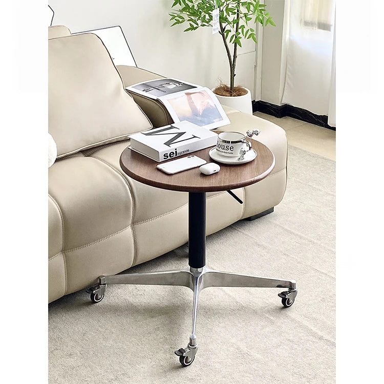 **Stylish Multi-Layer Board Aluminum Alloy Tea Table with Rolling Casters - Modern Home Decor** hakt-5154