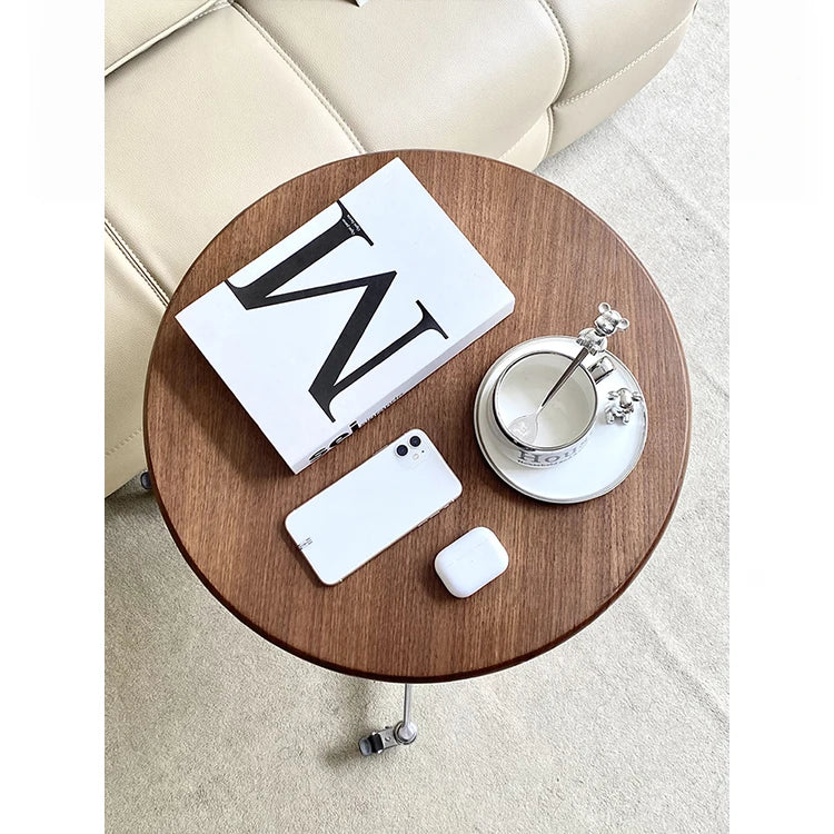 **Stylish Multi-Layer Board Aluminum Alloy Tea Table with Rolling Casters - Modern Home Decor** hakt-5154