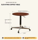 **Stylish Multi-Layer Board Aluminum Alloy Tea Table with Rolling Casters - Modern Home Decor** hakt-5154