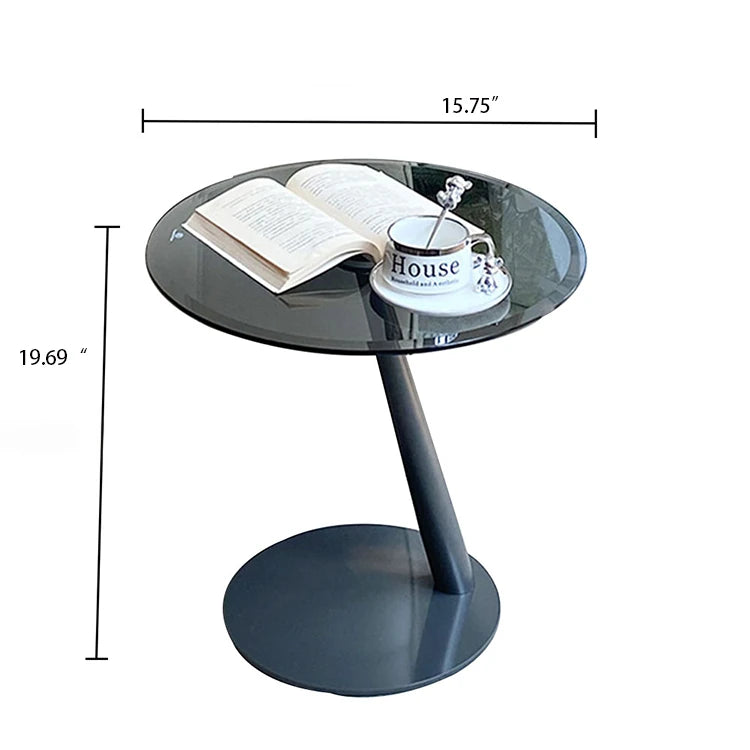 Stylish Tempered Glass and Stainless Steel Tea Table for Modern Living Rooms hakt-5158