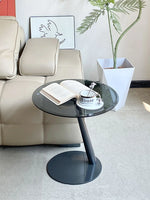 Stylish Tempered Glass and Stainless Steel Tea Table for Modern Living Rooms hakt-5158
