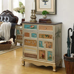 Stylish Oak Shoe Cabinet with Vintage-Inspired Design and Ample Storage Space halmh-5298