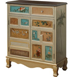 Stylish Oak Shoe Cabinet with Vintage-Inspired Design and Ample Storage Space halmh-5298