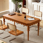 Elegant Solid Wood Dining Table with Multi-Layer Board - Perfect for Modern Home Decor halmh-5318