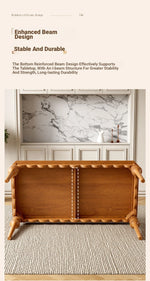 Elegant Solid Wood Dining Table with Multi-Layer Board - Perfect for Modern Home Decor halmh-5318