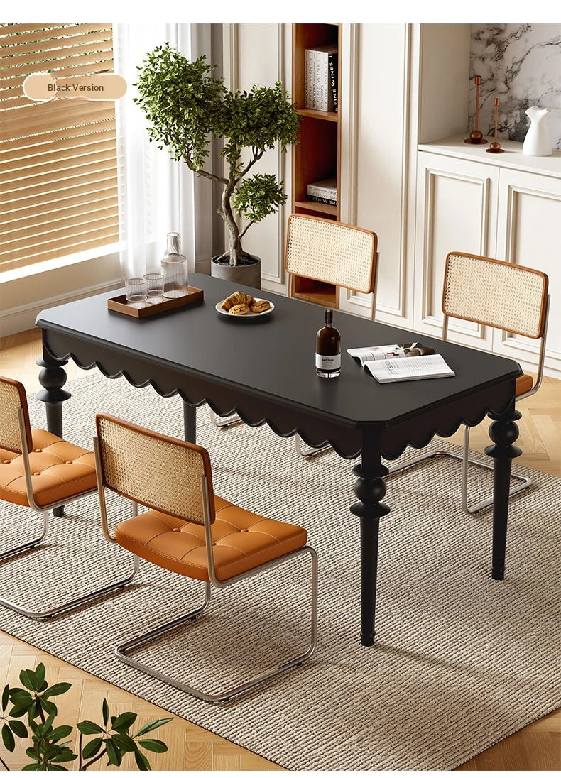 Elegant Solid Wood Dining Table with Multi-Layer Board - Perfect for Modern Home Decor halmh-5318