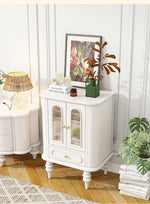 Elegant Black Walnut Wood Cabinet with Glass doors and Multi-layer Design – Stylish Storage Solution for Your Home Decor halmh-5321