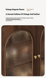 Elegant Black Walnut Shoe Cabinet with Glass Doors - Stylish Multi-Layer Storage Solution for Your Entryway halmh-5324
