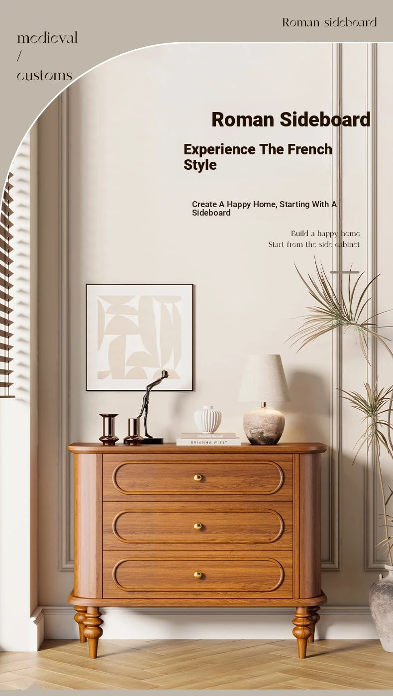 Elegant Solid Wood Nightstand with Multi-Layer Board Design – Stylish Storage Solution for Any Bedroom halmh-5326