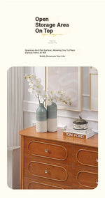 Elegant Solid Wood Cabinet with 6 Drawers – Stylish Storage Solution for Your Home halmh-5327