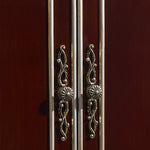 Elegant White and Gold Cabinet with Ample Storage for Modern Living Rooms hbs-4423