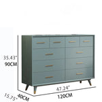 Modern Solid Wood Cabinet with Gold Accents - Stylish Storage Solution hbs-4428