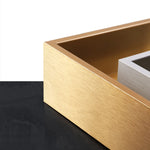 Elegant Stainless Sintered Stone Cabinet with Modern Design hbs-4429