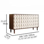 Modern Solid Wood Cabinet with Quilted Design – Elegant Storage Solution for Your Home hbs-4434