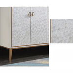 Sleek Modern Cabinet with Chic Shell Finish for Elegant Interiors hbs-4436