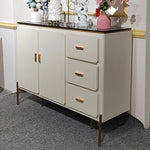 Stylish Solid Wood & Marble Cabinet for Modern Interiors hbs-4439