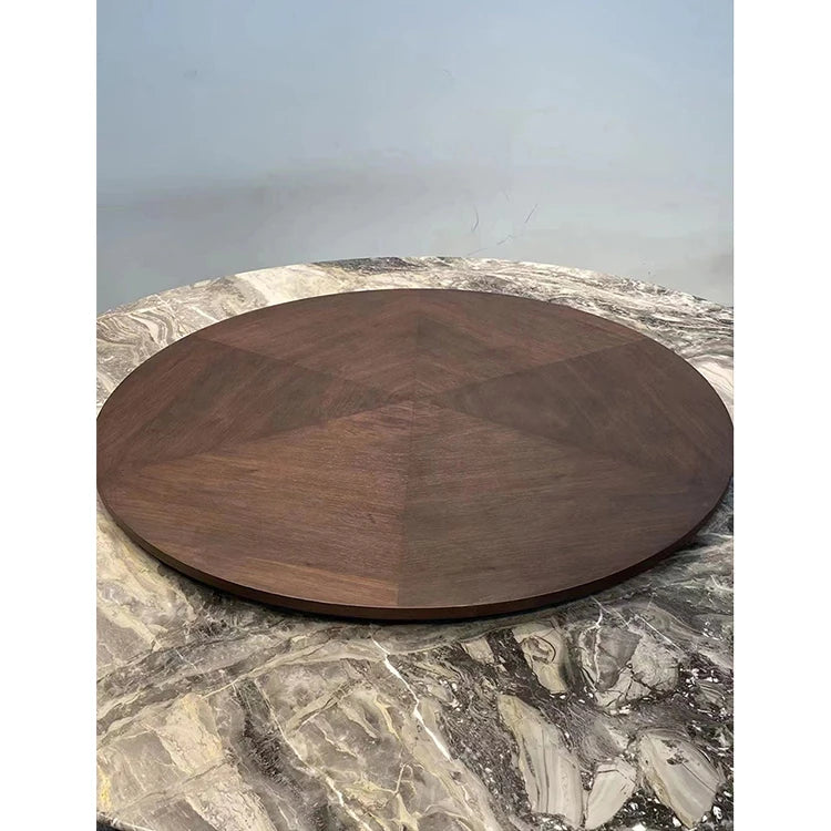 Sleek and Modern Dining Table with Sintered Stone Top and Stylish Synthetic Leather Base - Perfect for Any Dining Room! hbso-3009