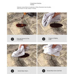 Sleek and Modern Dining Table with Sintered Stone Top and Stylish Synthetic Leather Base - Perfect for Any Dining Room! hbso-3009