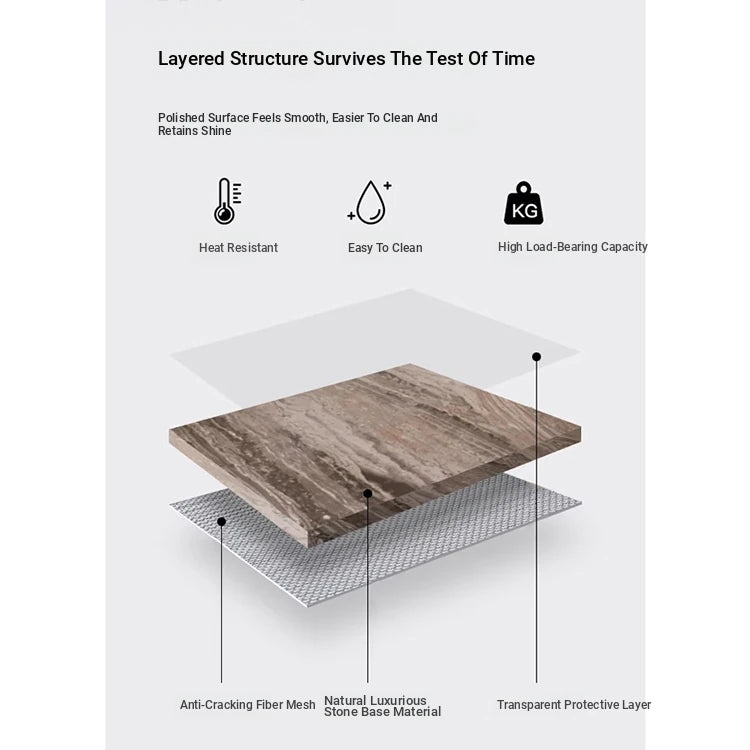 Elegant Oval Coffee Table in Sintered Stone with Gold Accents - Modern Living Room Centrepiece hbso-3011