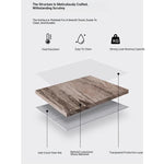 Modern Sintered Stone Stainless Steel Dining Table - Elegant Black Finish for Stylish Interiors hbso-3013