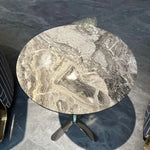 Stylish Sintered Stone Coffee Table with Stainless Steel Base - Elegant Multi-Layer Design for Modern Living Rooms hbso-3016