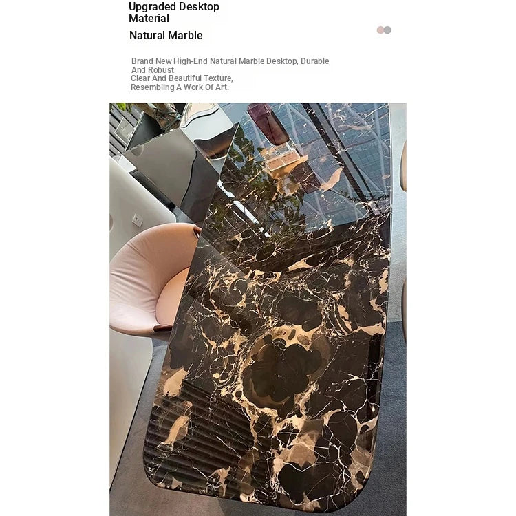 Stylish Sintered Stone Dining Table with Stainless Steel Multi-Layer Board - Modern Elegance for Your Home hbso-3018