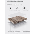 Stylish Sintered Stone Dining Table with Stainless Steel Multi-Layer Board - Modern Elegance for Your Home hbso-3018