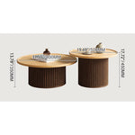 Elegant Brown Oak Tea Table - Natural Wood Finish for Classic Décor hbzwg-642