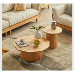 Elegant Oak Wood Tea Table - Natural Finish for Timeless Charm hbzwg-643