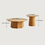 Elegant Oak Wood Tea Table - Natural Finish for Timeless Charm hbzwg-643