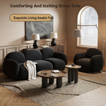 Cozy Solid Wood & Cashmere PVC Bread Sofa for Modern Living Rooms - Enhance Your Space! hch-3072