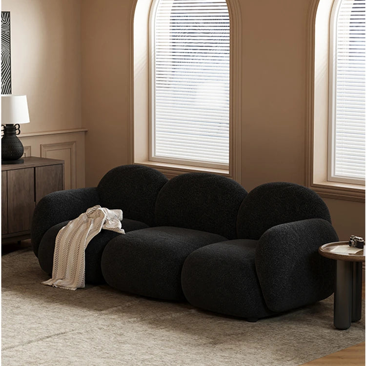 Cozy Solid Wood & Cashmere PVC Bread Sofa for Modern Living Rooms - Enhance Your Space! hch-3072