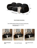 Cozy Solid Wood & Cashmere PVC Bread Sofa for Modern Living Rooms - Enhance Your Space! hch-3072