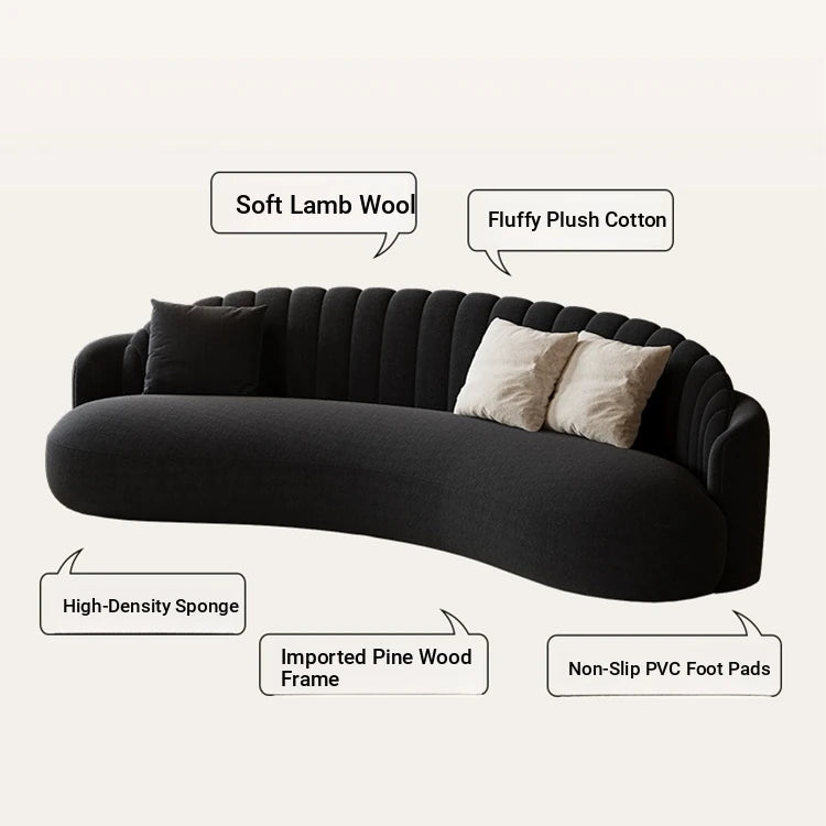 Elegant Solid Wood & PVC Sofa – Modern Chic Design for Your Living Room Comfort hch-3073