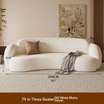 Modern Curved Sofa - Stylish Upholstered Couch for Cozy Living Rooms hch-3074