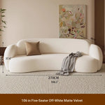 Modern Curved Sofa - Stylish Upholstered Couch for Cozy Living Rooms hch-3074