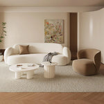 Modern Curved Sofa - Stylish Upholstered Couch for Cozy Living Rooms hch-3074