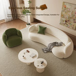 Modern Curved Sofa - Stylish Upholstered Couch for Cozy Living Rooms hch-3074