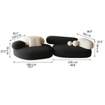 Modern Cashmere Sofa Set - Cozy & Stylish Living Room Furniture for Chic Interiors hch-3075