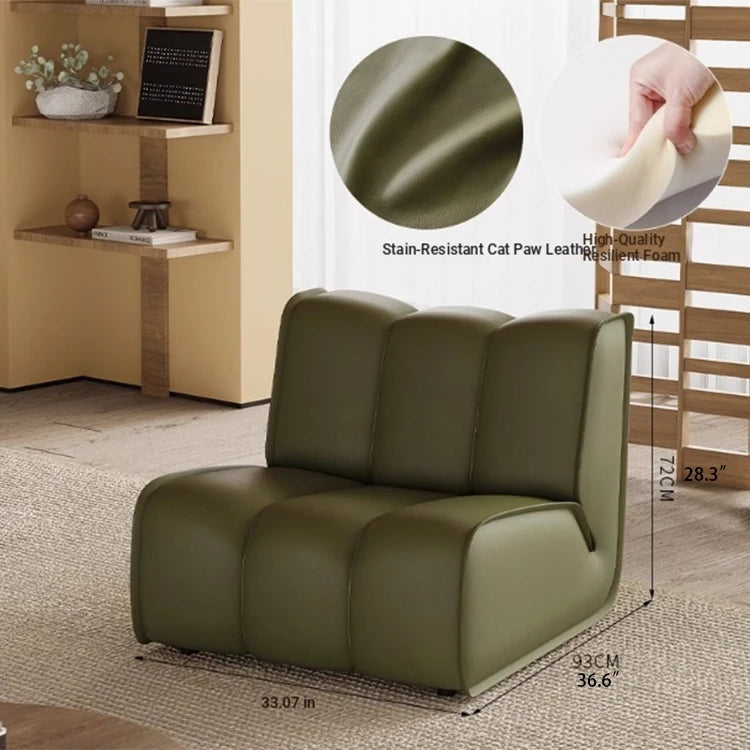 Stylish Faux Leather Chair – Modern Design for Living Room Comfort hch-3077