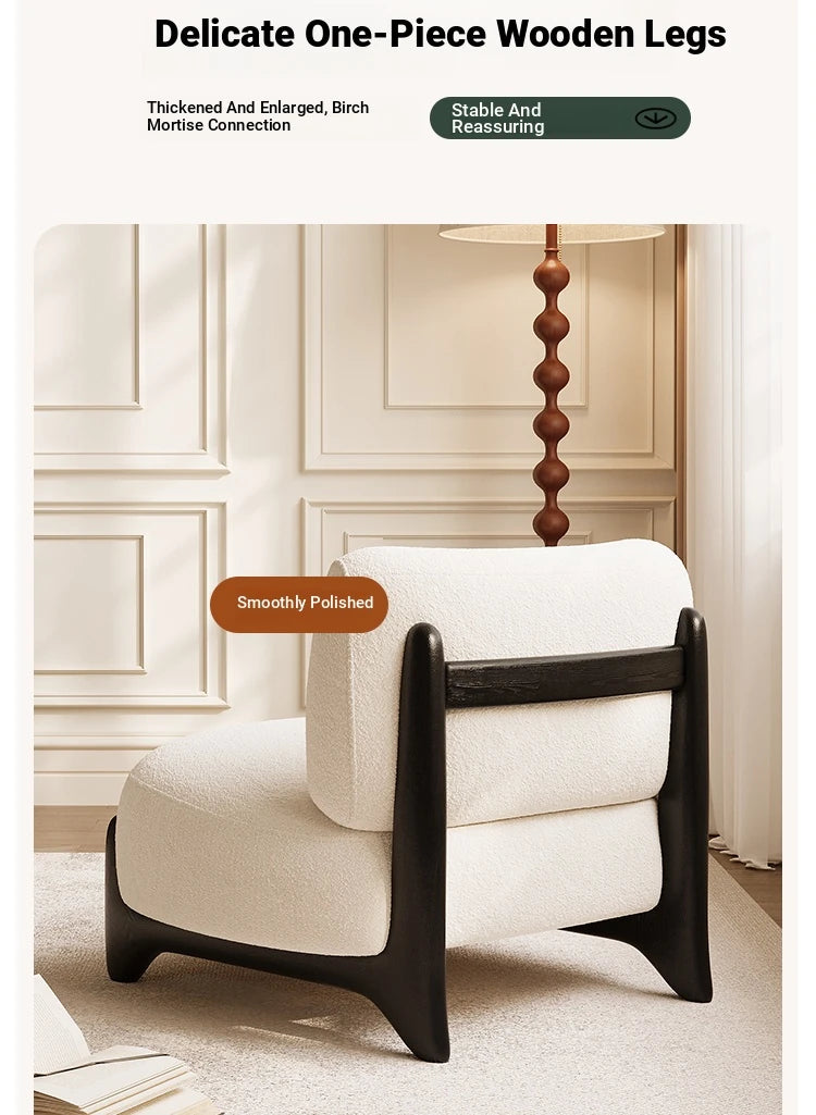 Luxurious Cashmere Accent Chair - Modern Design for Stylish Living Rooms hch-3084
