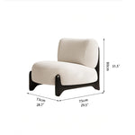 Luxurious Cashmere Accent Chair - Modern Design for Stylish Living Rooms hch-3084