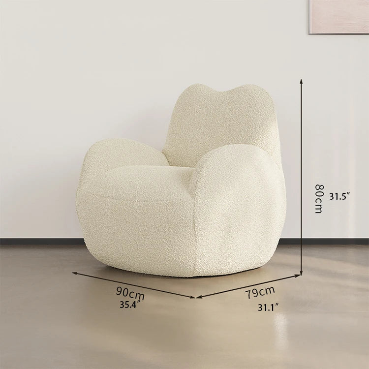 Cozy Cashmere Armchair - Modern Sleek Design for Living Room Comfort hch-3086
