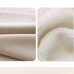 Stylish Solid Wood Accent Chair in Beige Cotton and Linen Upholstery - Modern Mid-Century Design for Living Room & Office hch-3087